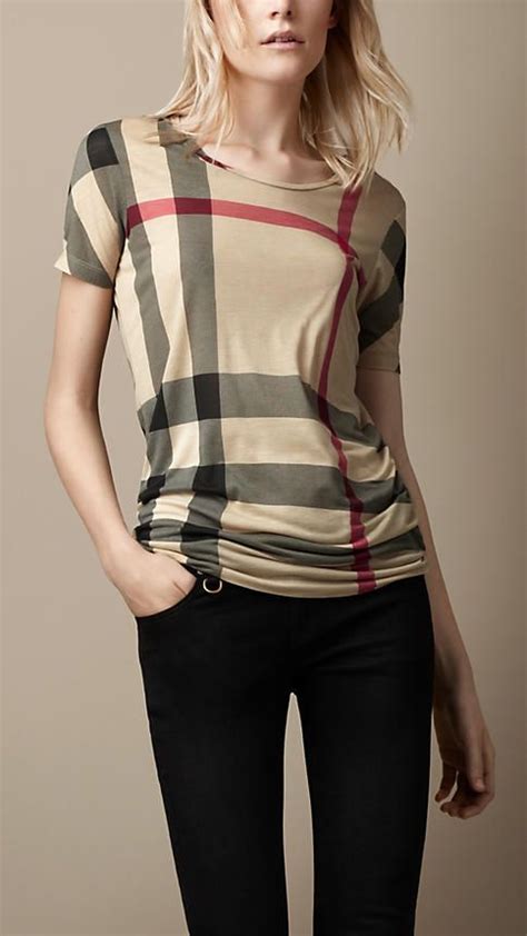 burberry tshirt women|burberry shirt women outfit.